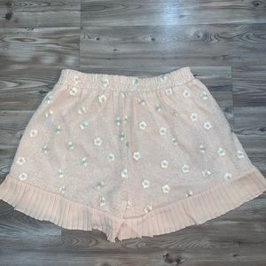 NWT Floral Embroidered Shorts